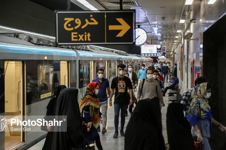 رکورد‌شکنی جابه‌جایی مسافران در قطارشهری مشهد در سالروز شهادت امام رضا(ع)
