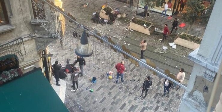 انفجار مهیب در مرکز استانبول ۴ کشته و ۳۸ زخمی برجای گذاشت+ فیلم و عکس