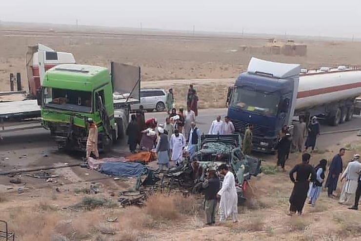 ۲ تصادف جاده‌ای در شمال افغانستان ۵۷ کشته و زخمی برجای گذاشت