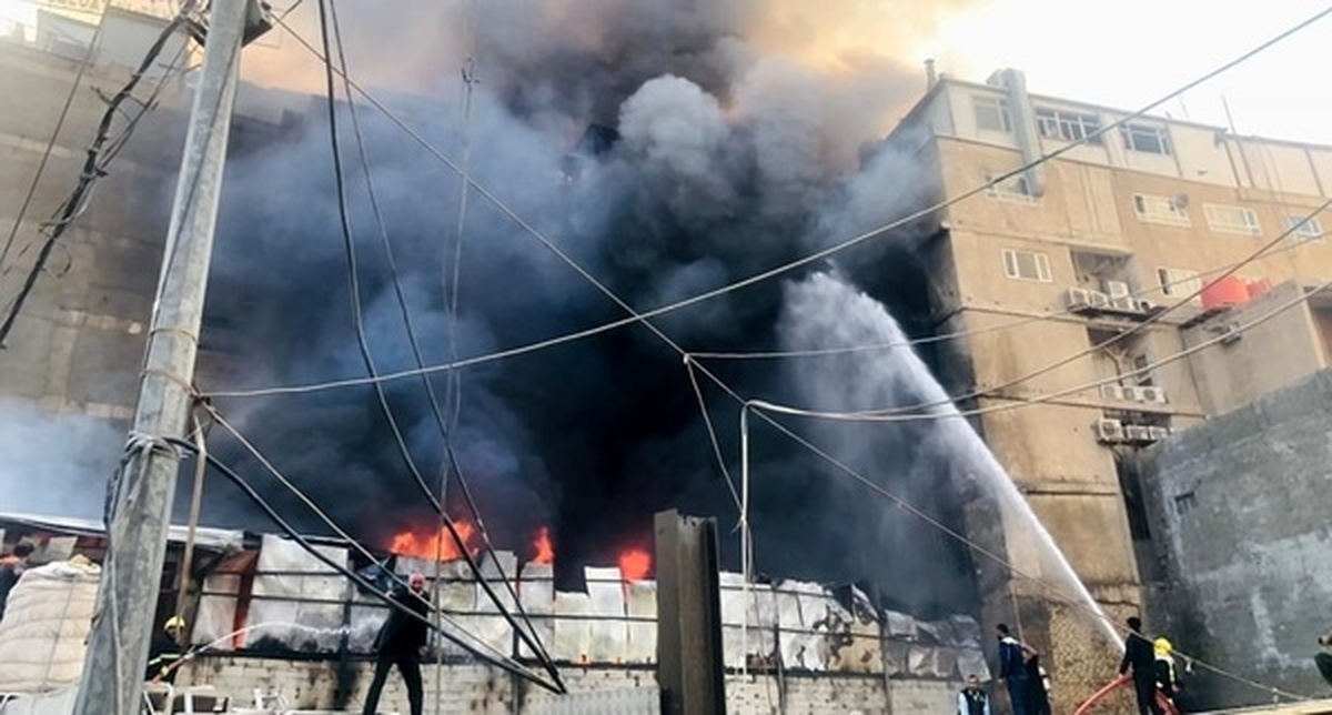 آتش‌سوزی یک هتل در کربلای معلی | آسیبی به زائران ایرانی وارد نشده است