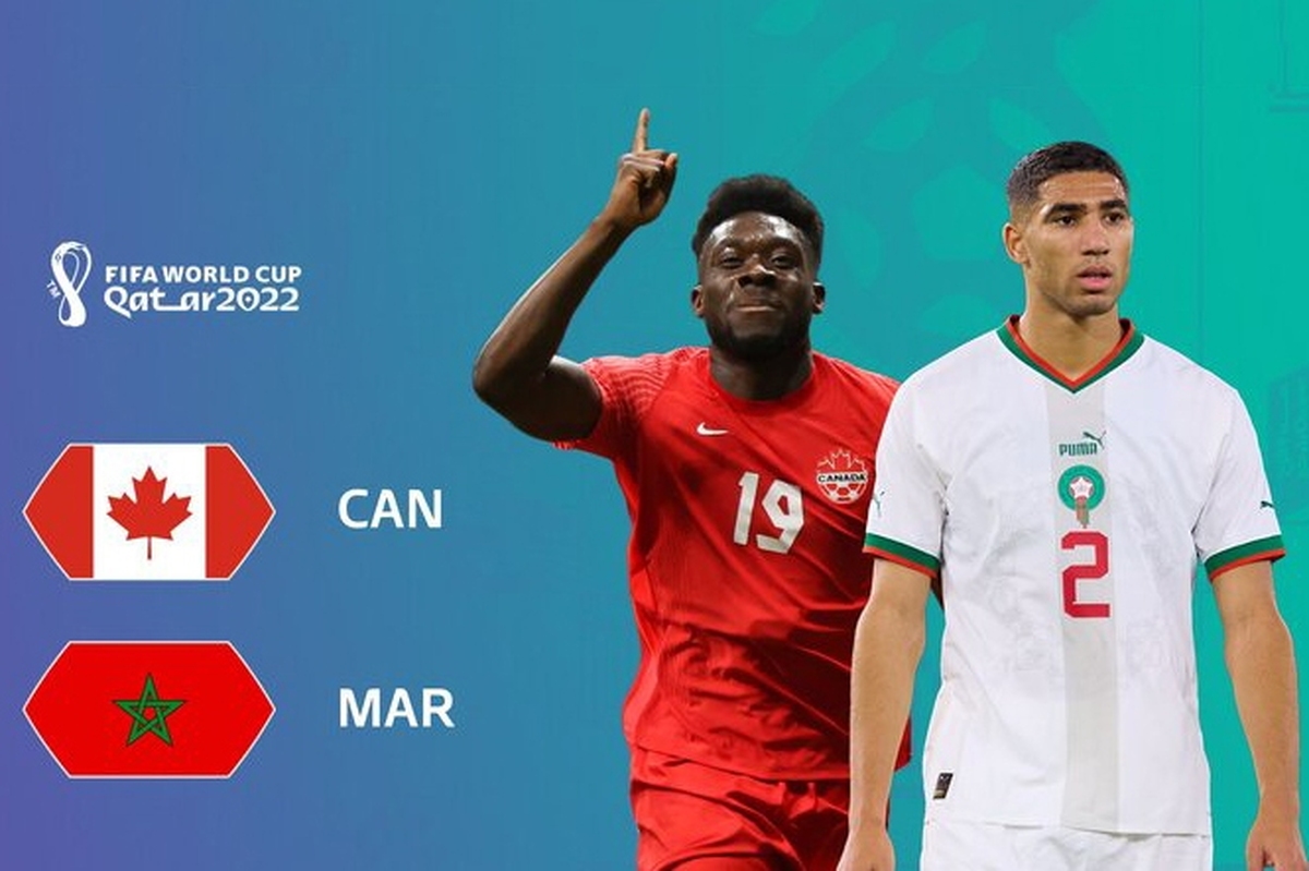 تاریخ و ساعت دیدار تیم‌های ملی کانادا و مراکش در مرحله گروهی جام جهانی قطر