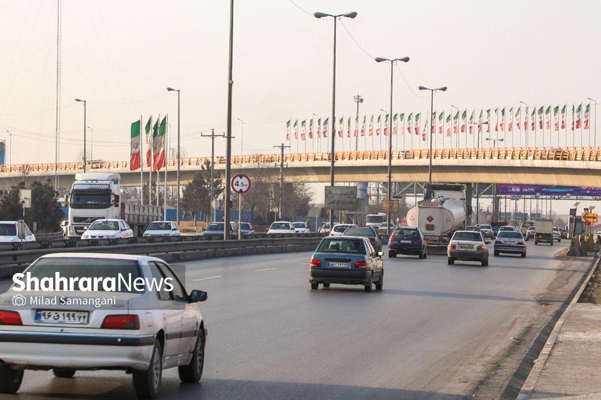 زیباسازی ورودی بزرگراه پیامبر اعظم (ص) در مشهد
