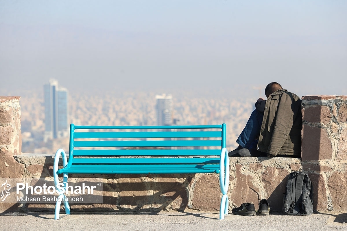 هوای کلانشهر مشهد دوباره آلوده شد (۱۳ دی ۱۴۰۲)