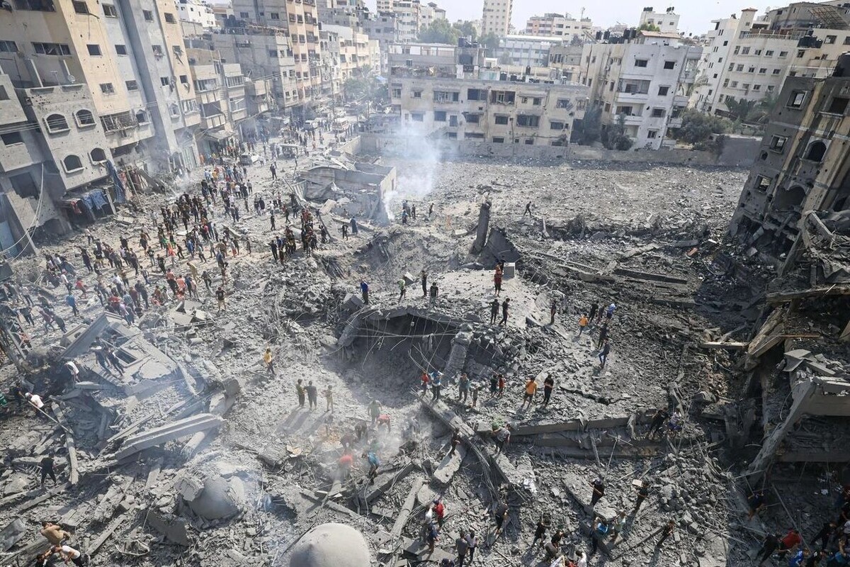 ویدئو| حجم سنگین ویرانی ناشی از بمباران در رفح