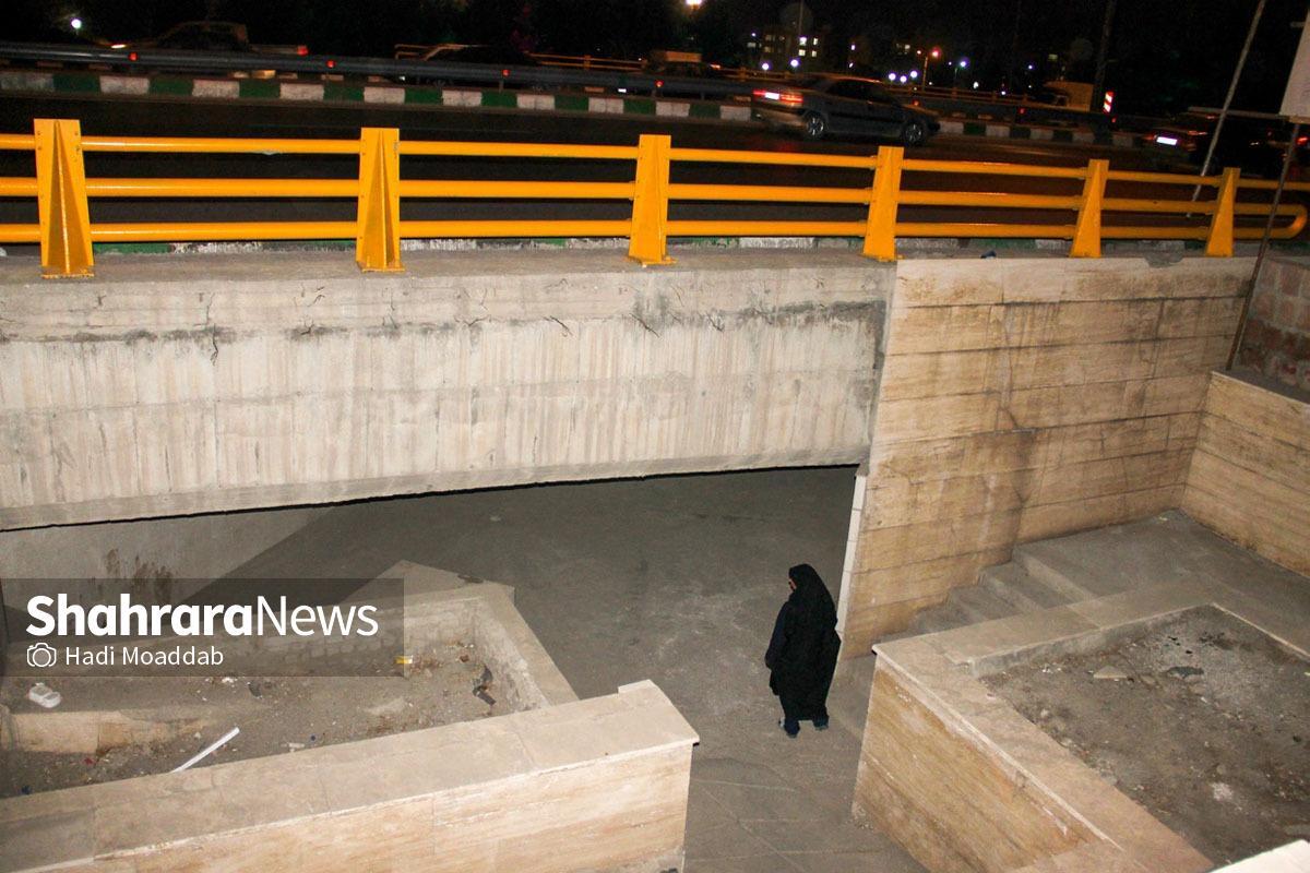 زیرگذر‌های مشهد به سیستم روشنایی ضد سرقت مجهز شد