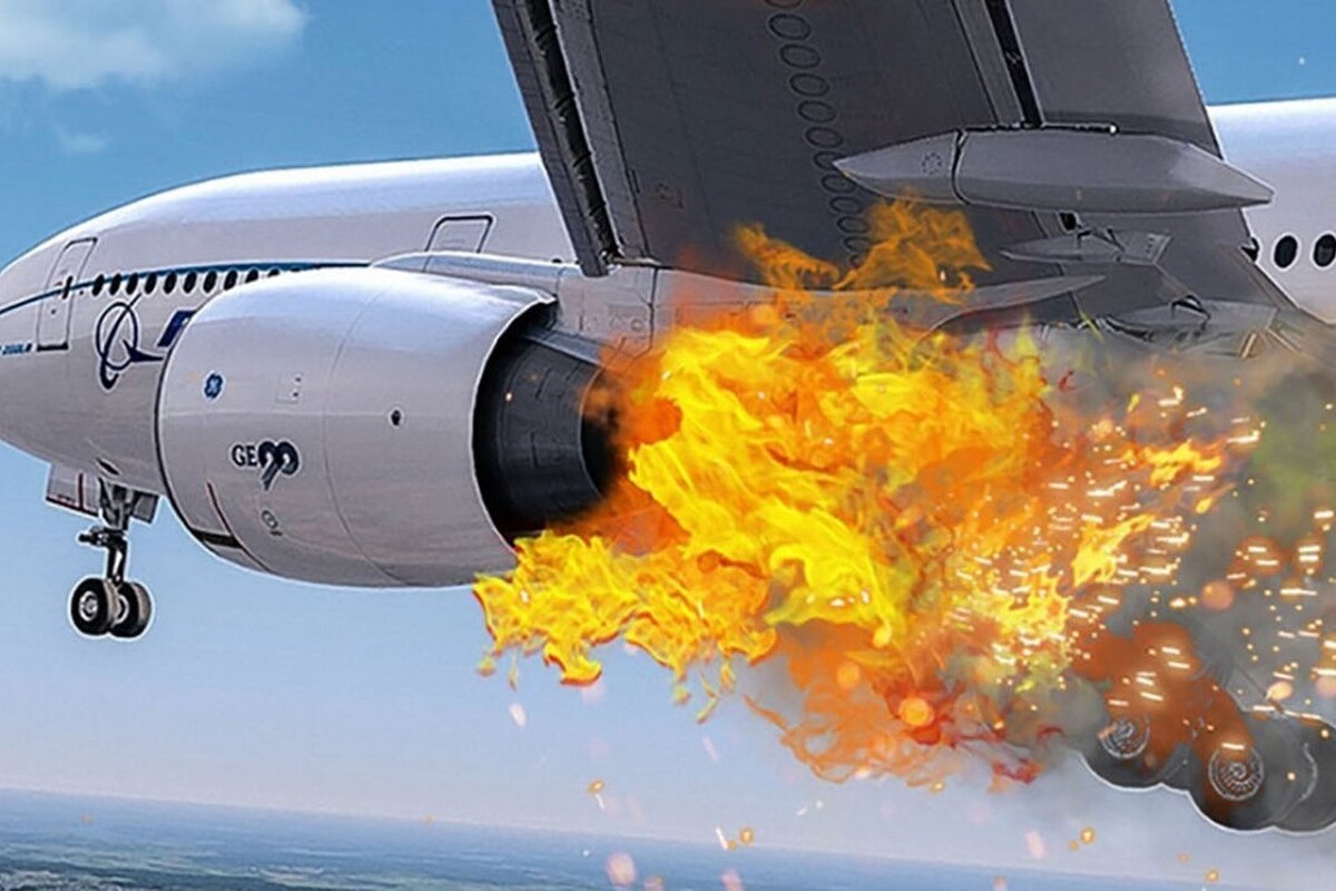 ویدئو| آتش‌گرفتن یک هواپیمای باربری بویینگ پس از بلند شدن