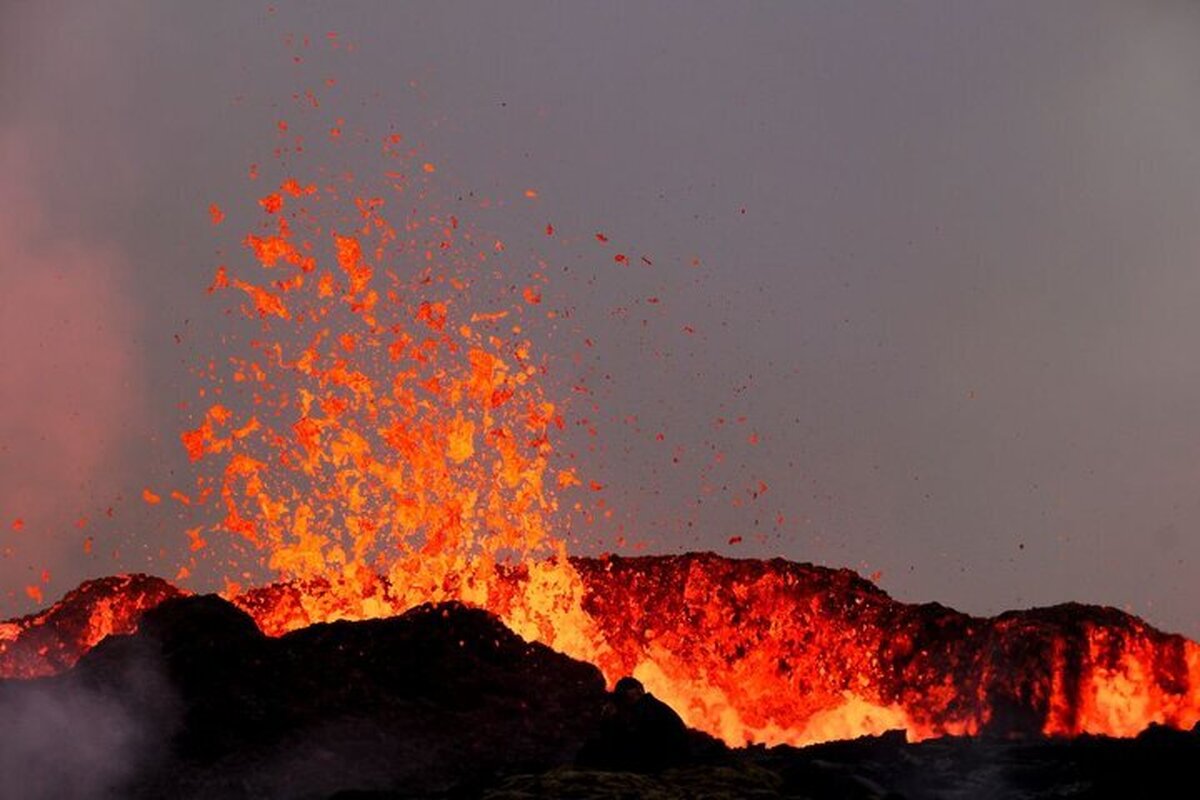 ویدئو| تصاویر آخرالزمانی از فوران آتشفشان در ایسلند