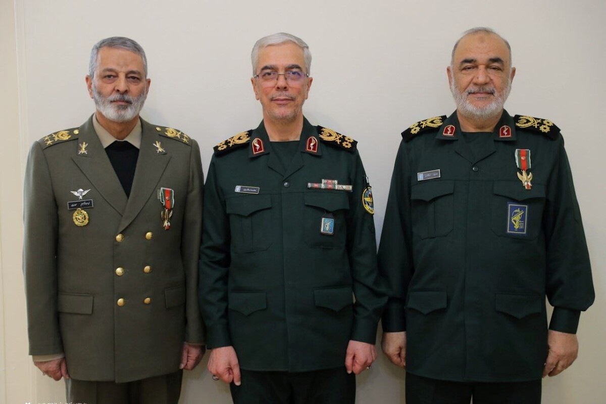 ۳ نظامی ارشد جمهوری اسلامی ایران در یک قاب