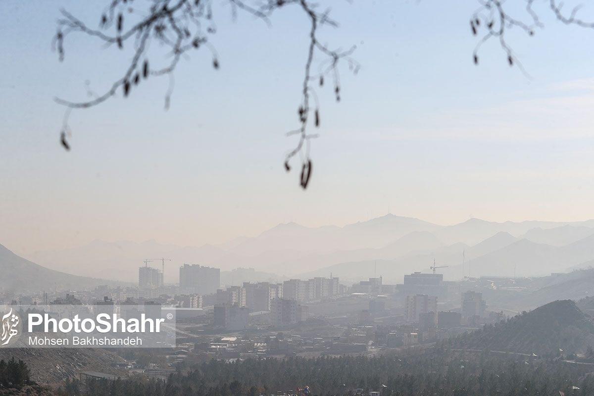 هوای کلانشهر مشهد امروز آلوده است (۳ اسفند ۱۴۰۲)
