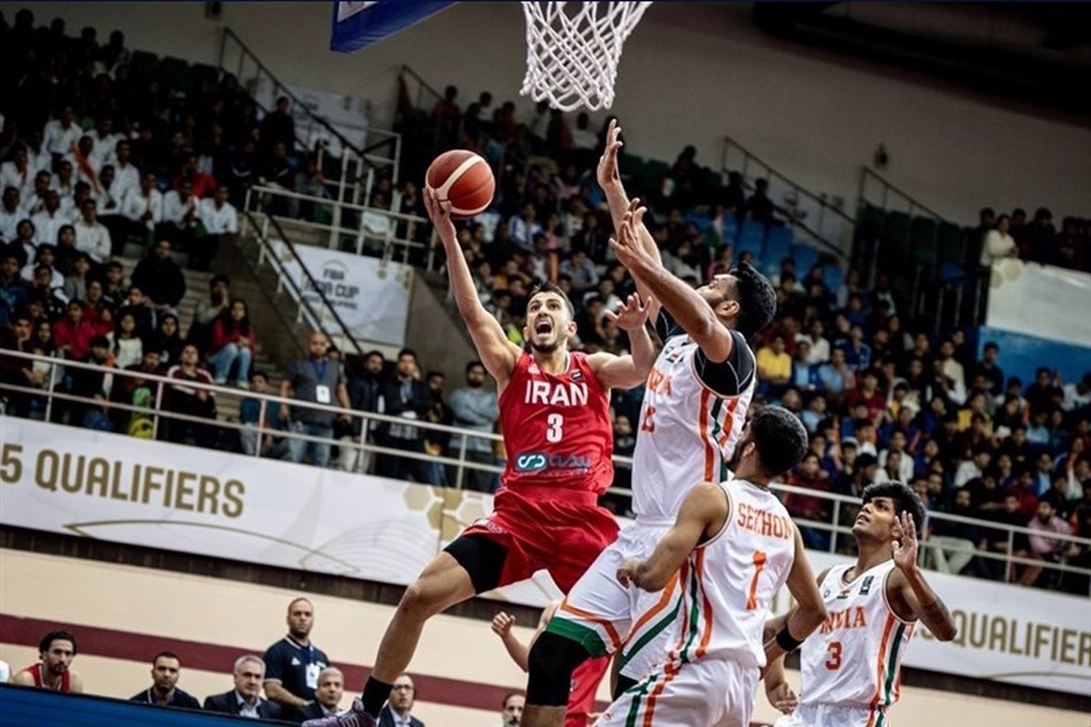 برد قاطع بسکتبالیست‌های ایران مقابل هند