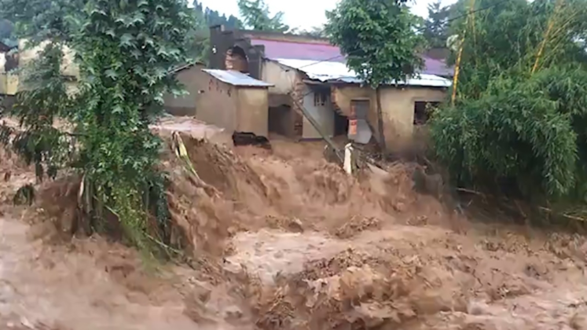 ویدئو| سیل و رانش زمین در رواندا