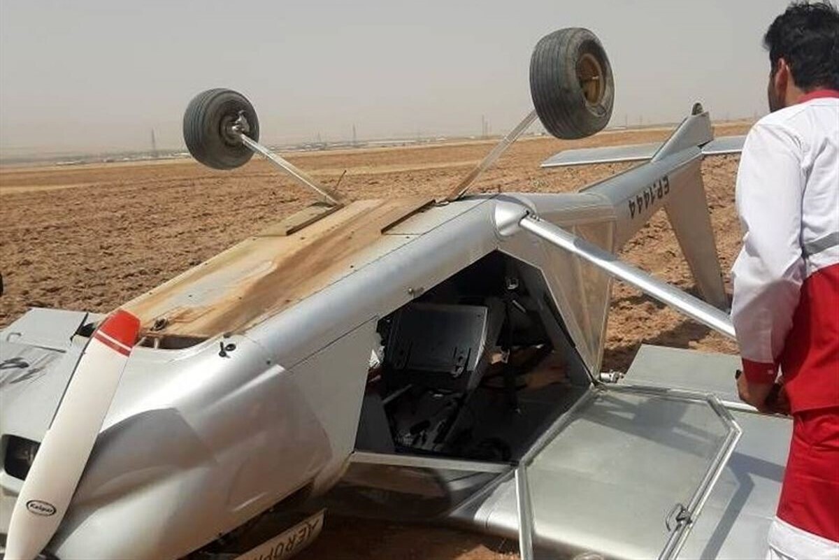 توضیح سازمان هواپیمایی کشوری درباره سقوط یک هواپیما در تاکستان قزوین