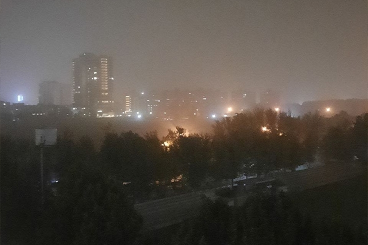 گرد و غبار شدید در آسمان شهر مشهد مقدس (۱۴ مرداد ۱۴۰۲) + فیلم و عکس