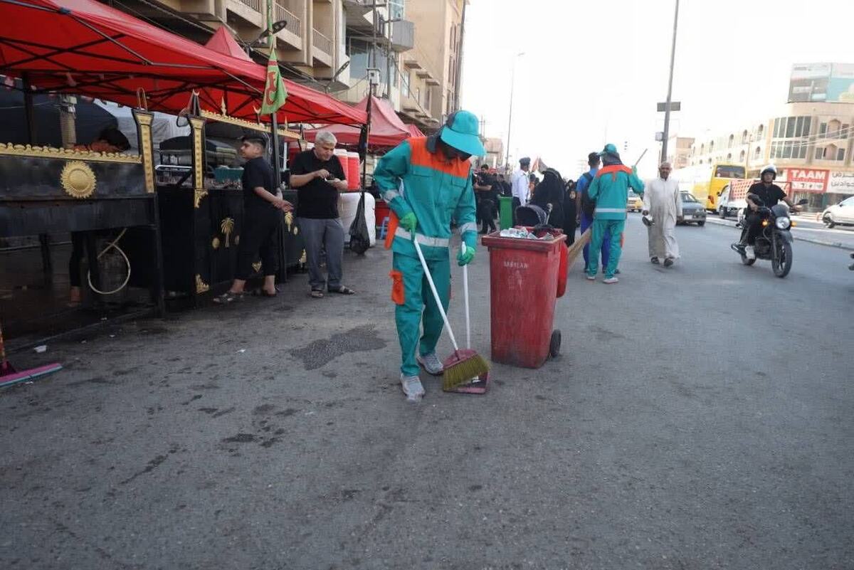 جمع‌آوری روزانه ۱۸۰ تن زباله از شهر نجف توسط پاکبانان مشهدی