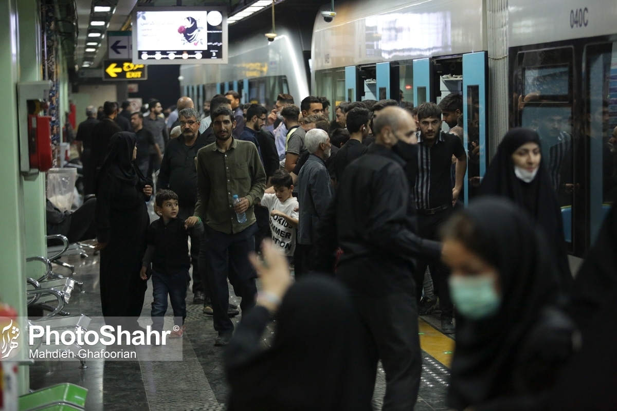 رکورد جابه‌جایی مسافر با قطارشهری مشهد در سالروز شهادت امام‌رضا (ع) شکسته شد