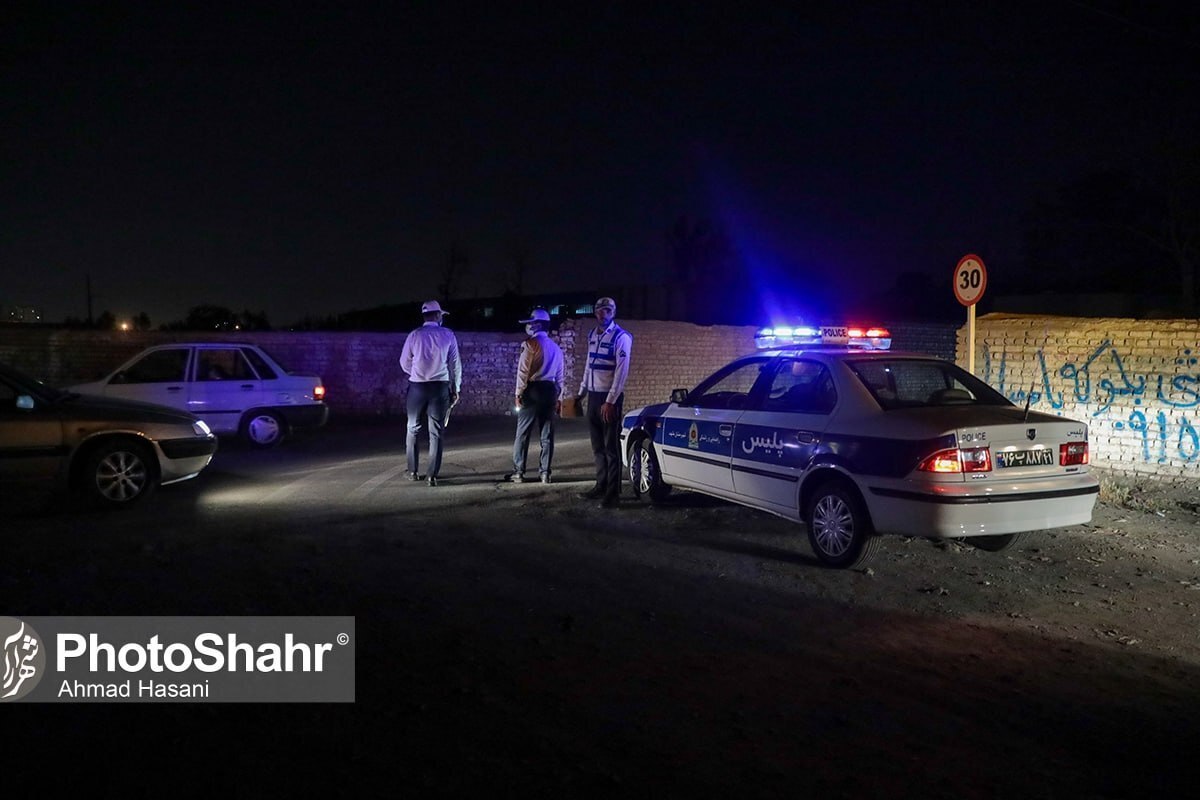 اعمال قانون ۱۱۵دستگاه خودروی متخلف و حادثه‌ساز در مشهد (۶شهریور۱۴۰۲)