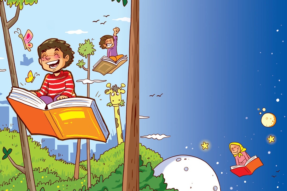 دنیای قشنگ کتاب‌ها | روایتی کودکانه از کتاب و کتابخوانی