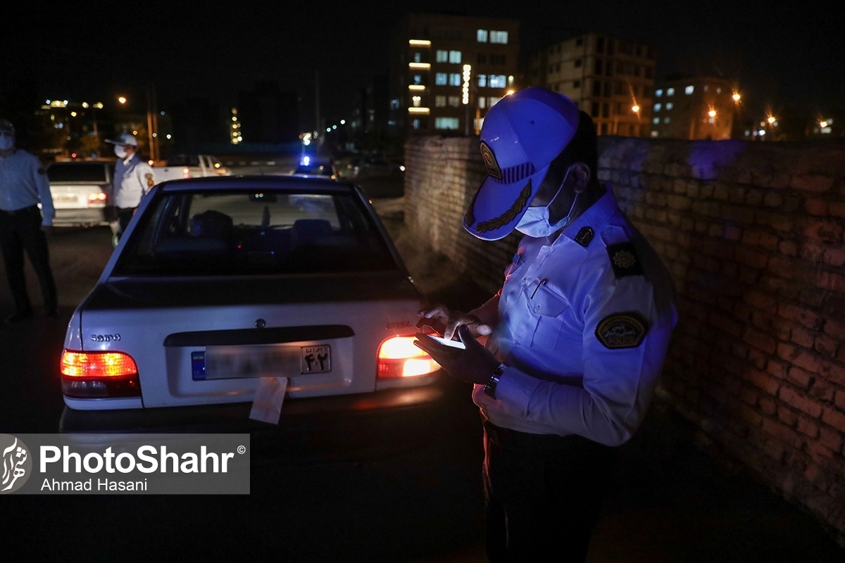 اعمال قانون هزار و ۷۸۹ دستگاه خودرو براثر تخلفات حادثه ساز در مشهد (۳۰ آبان ۱۴۰۲)