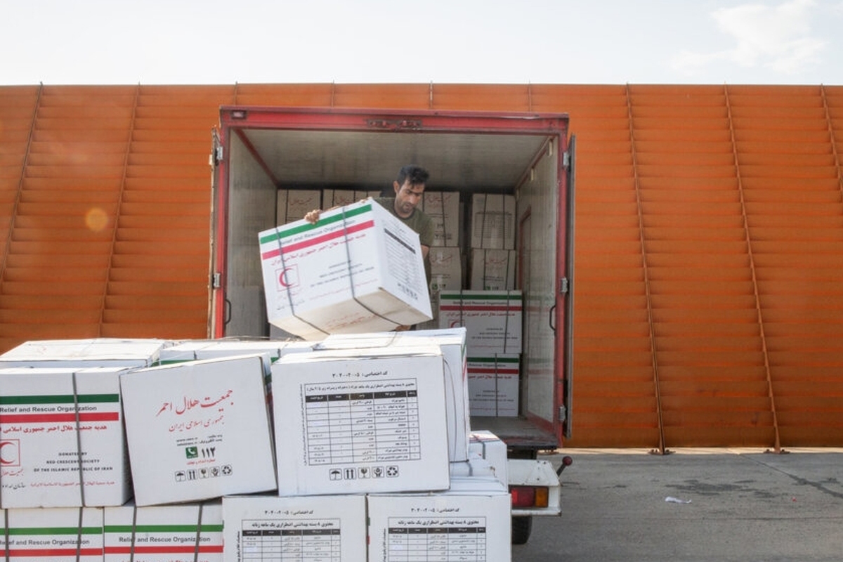 ارسال پنجمین محموله کمک‌های مردمی از ایران برای زلزله‌زدگان هرات