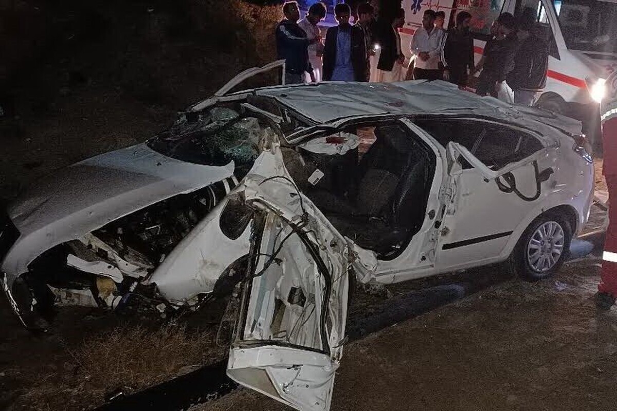 واژگونی خودروی تیبا در محور مشهد-سرخس ۲ کشته برجای گذاشت (۱ آذر ۱۴۰۲)