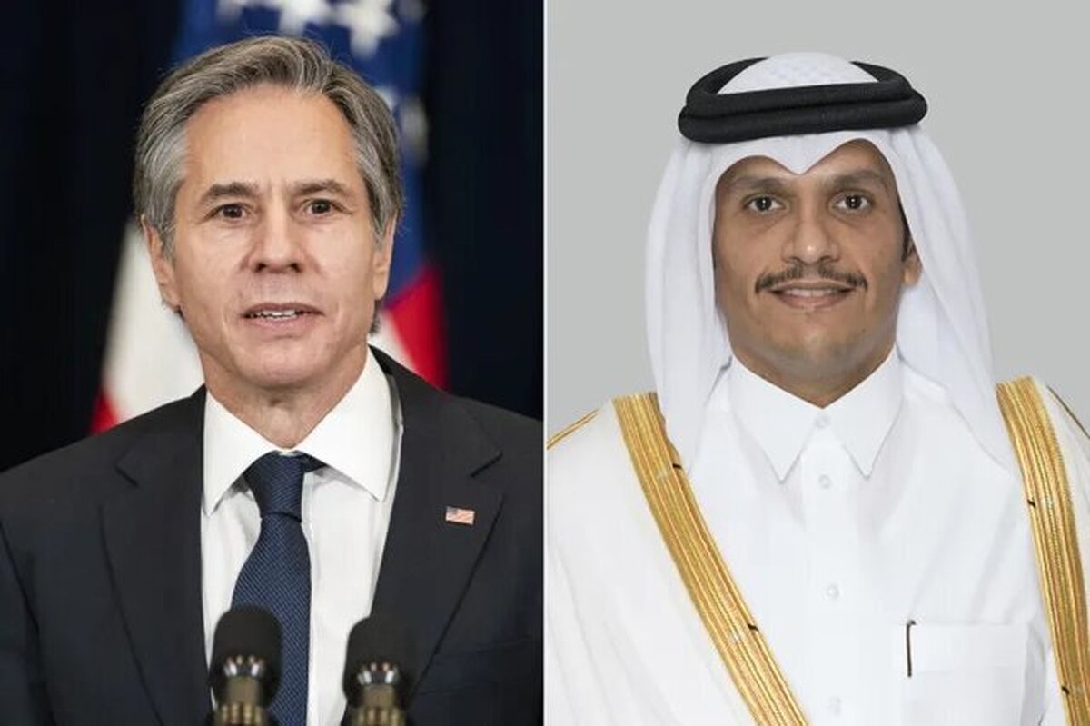 وزرای خارجه آمریکا و قطر در خصوص تحولات غزه گفتگو کردند