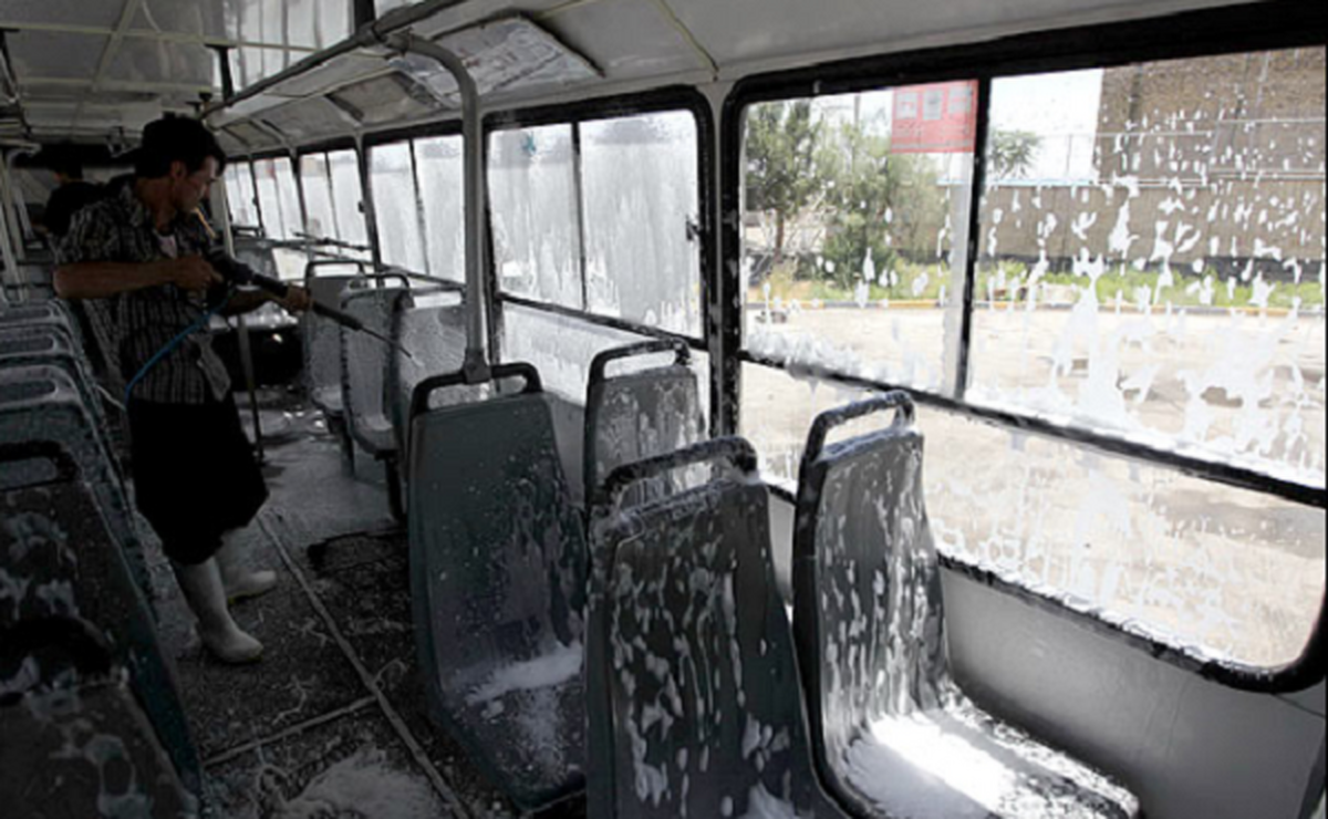 شهروند خبرنگار | درخواست نظافت اتوبوس های مشهد در فصل پاییز