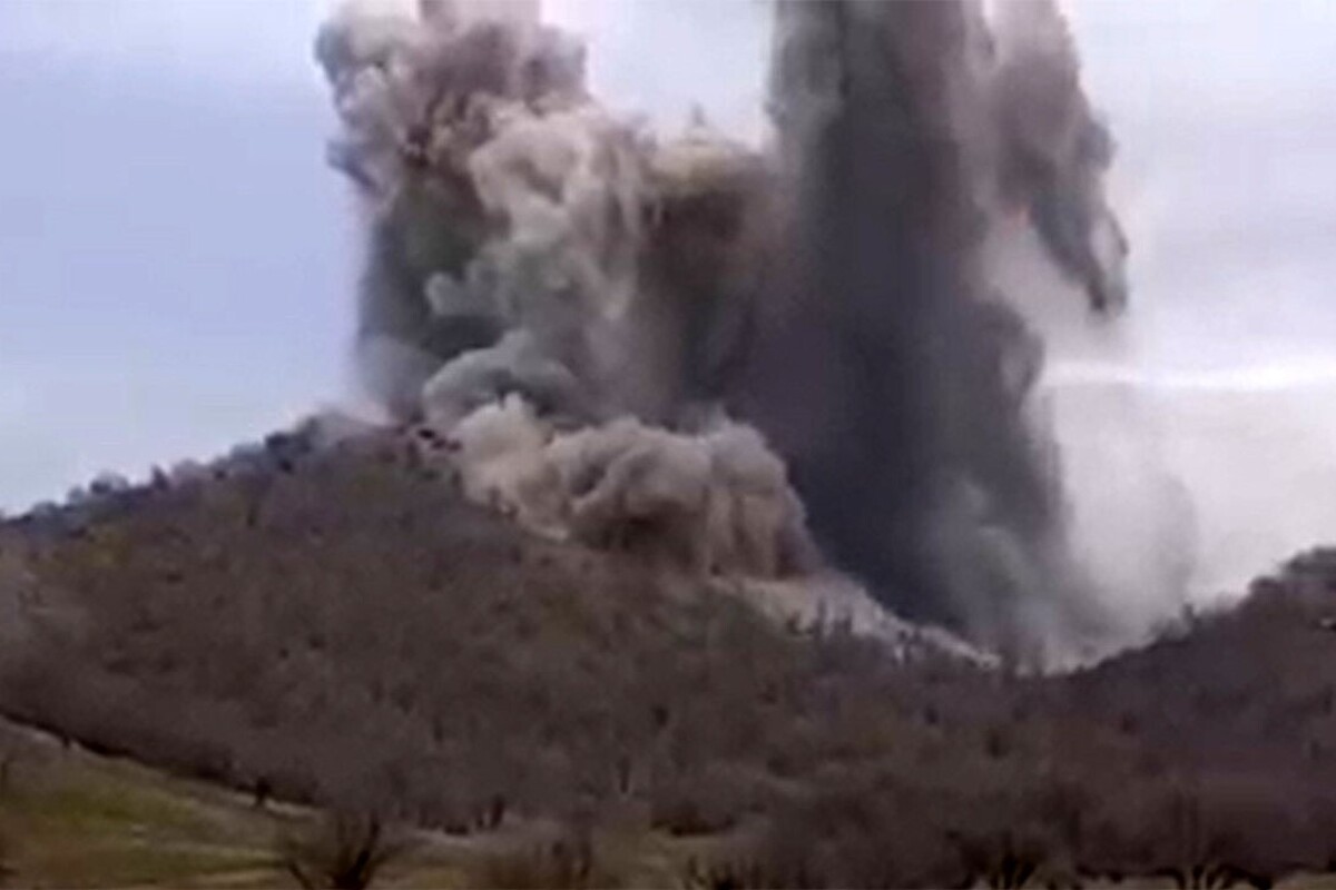 ویدئو| انفجار مهیب در جنگل‌های زاگرس