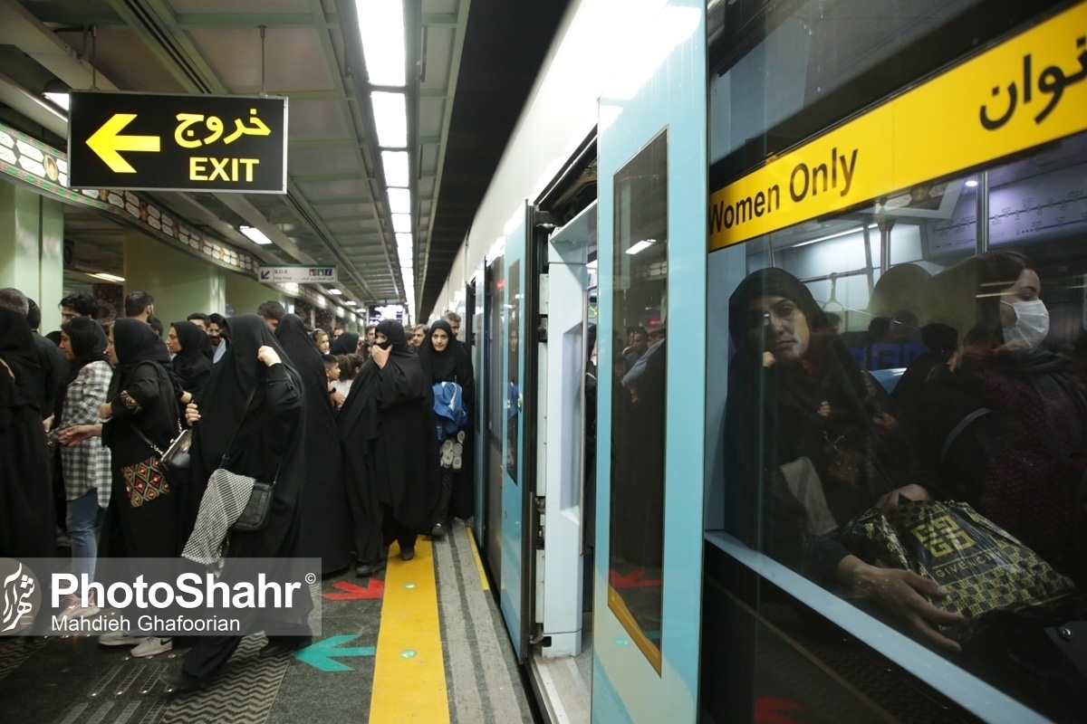 جابجایی ۸۰هزار مسافر با مترو مشهد در اولین شب قدر سال ۱۴۰۳