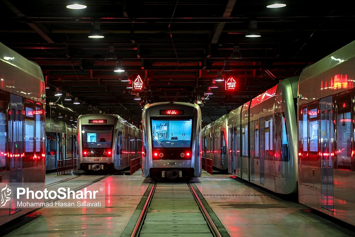 فاز یک خط سه قطار شهری مشهد تا پایان سال ۱۴۰۳ به بهره‌برداری خواهد رسید
