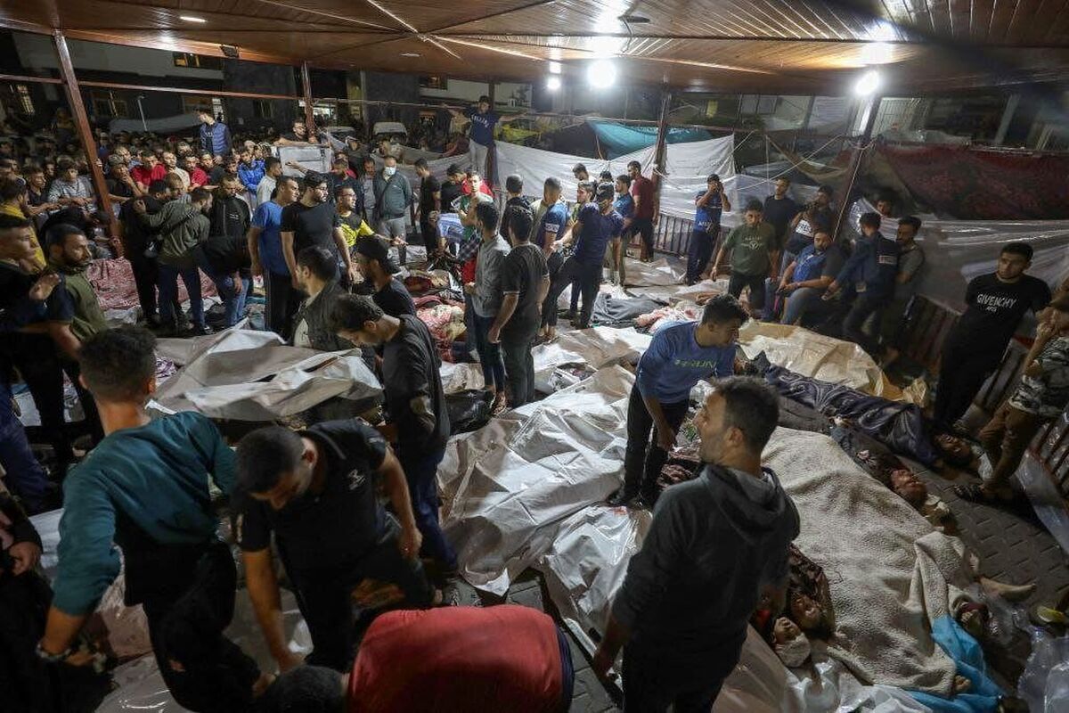 شهادت بیش از ۱۰۰ نفر در بیمارستان الشفاء در غزه