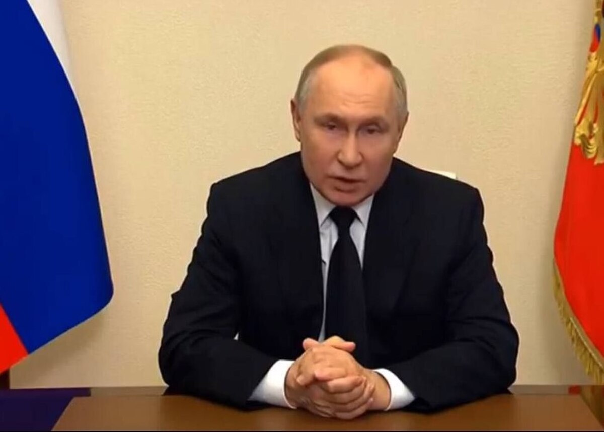 پوتین: همه افرادی که در حادثه تروریستی مسکو دست داشتند مجازات می‌شوند + فیلم