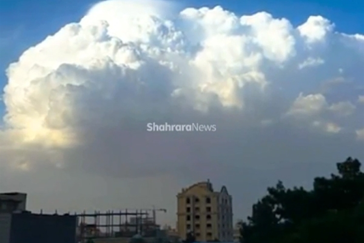 ویدئو| لحظه دیدنی ورود ابر‌های باران زا به مشهد