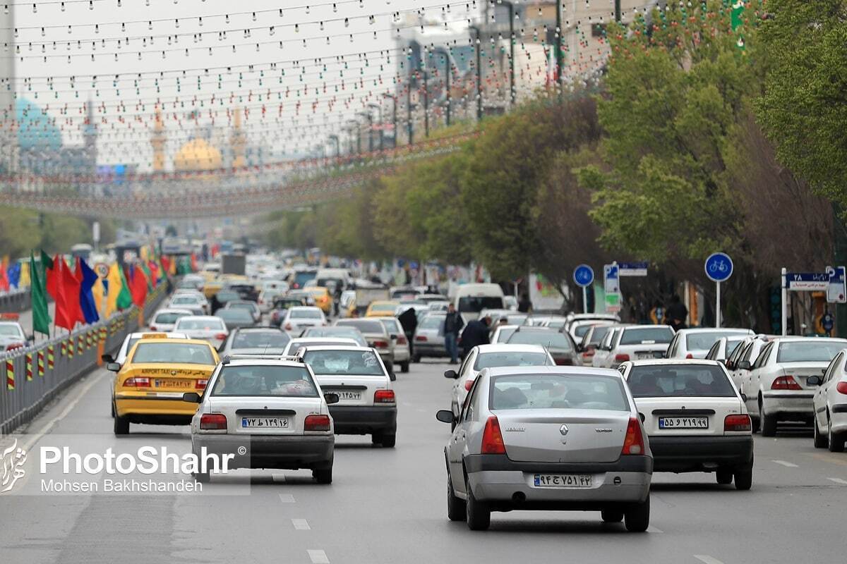 محدودیت ترافیکی بولوار ابوطالب به سمت چهارراه احمدآباد به دلیل نشست زمین در مشهد (۸ اردیبهشت ۱۴۰۳)