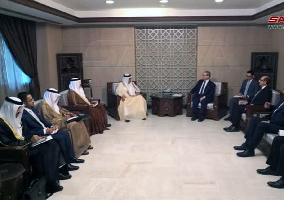 وزیر خارجه بحرین پس از ۱۳ سال وارد دمشق شد
